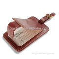 design your own luggage tags, personal emboss logo leather tag